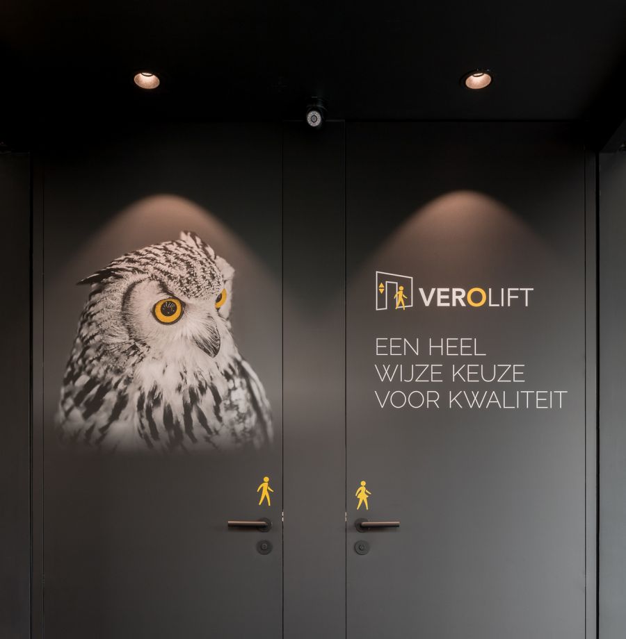 Verolift signalisatie showroom Verolift signalisatie showroom